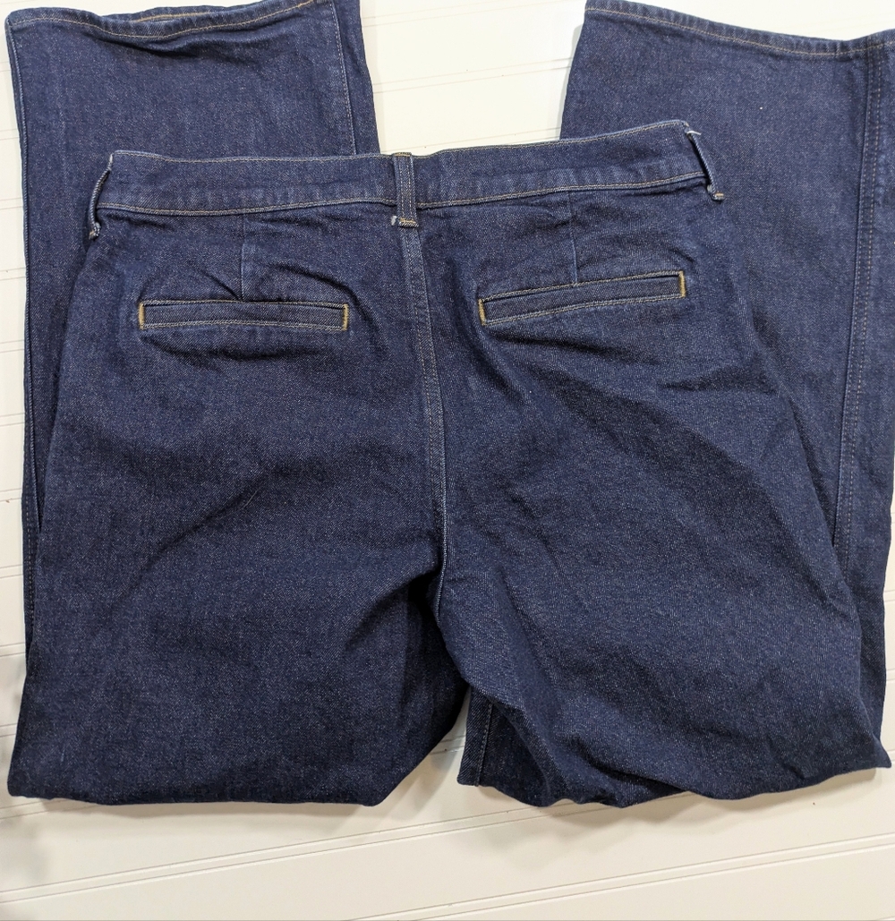 J. Crew Dark '96 Slim Wide Leg Jean- Current Style - Picture 2 of 7